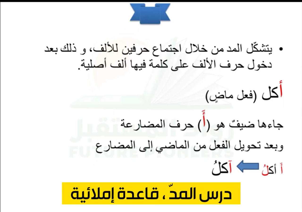 مقتطف من دروسنا – المدّ